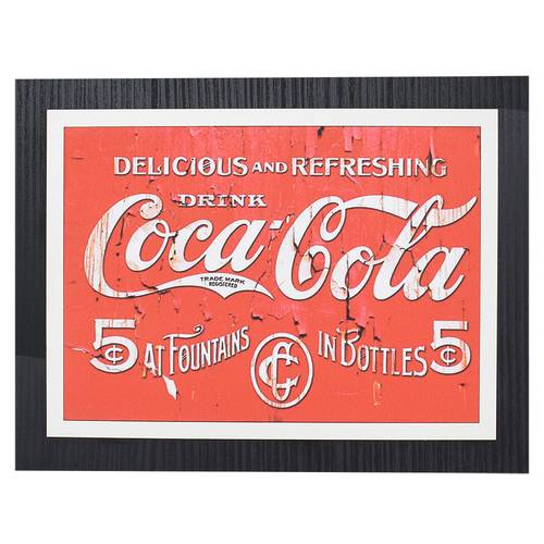 Quadro Decorativo Coca-Cola Refreshing - 30 X 23 Cm Único Único