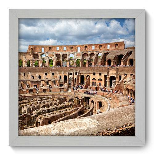 Quadro Decorativo - Coliseu - 22cm X 22cm - 020qnmab