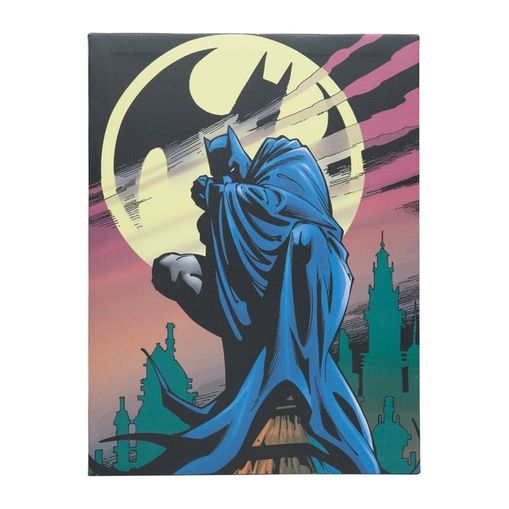 Quadro Decorativo Colorido Batman e Bat Sinal 30x40cm Urban