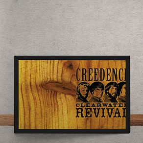 Quadro Decorativo Creedence Clearwater Revival Madeira 25x35