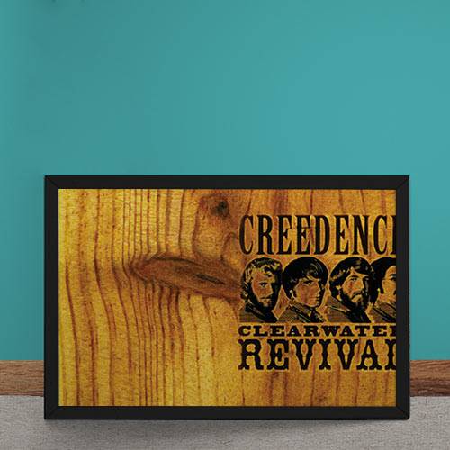 Quadro Decorativo Creedence Clearwater Revival Madeira
