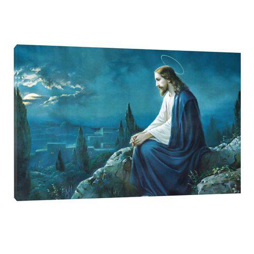 Quadro Decorativo Cristo na Montanha 65x45cm