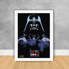 Quadro Decorativo Darth Vader - Star Wars 03 Star Wars 16 Branca