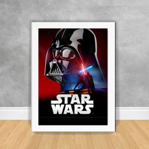 Quadro Decorativo Darth Vader - Star Wars 04 Star Wars 17 Branca