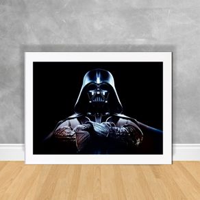 Quadro Decorativo Darth Vader - Star Wars Star Wars 11 Branca
