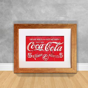 Quadro Decorativo Delicious And Refreshing Drink Coca Cola Coca-Cola 03 Clara