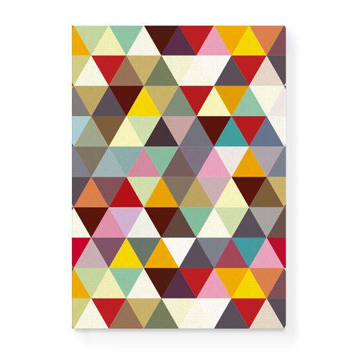Quadro Decorativo em Tela Canvas Triangulos Pequenos - 32,5x23cm