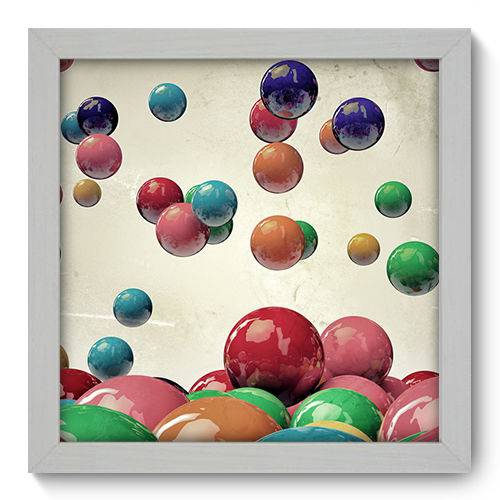 Quadro Decorativo - Esferas - 22cm X 22cm - 026qnaab
