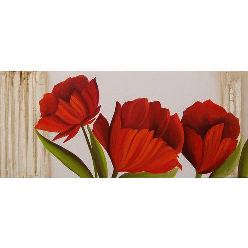 Quadro Decorativo Floral - Cod. 2056 - Tamanho: 50x100cm