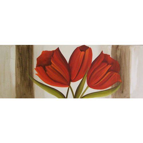 Quadro Decorativo Floral - Cod. 2073 - Tamanho: 80x160cm