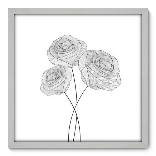 Quadro Decorativo - Flores - N3027 - 50cm X 50cm
