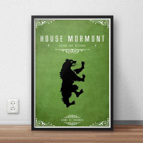 Quadro Decorativo Game Of Thrones - Mormont