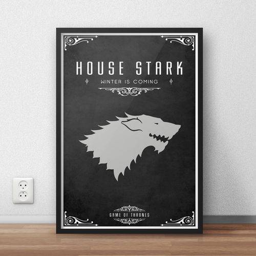 Quadro Decorativo Game Of Thrones - Stark