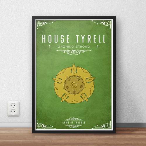 Quadro Decorativo Game Of Thrones - Tyrell