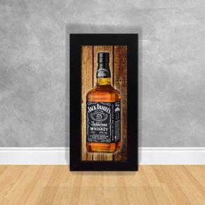 Quadro Decorativo Garrafa Jack Daniels Garrafa 01 Preta