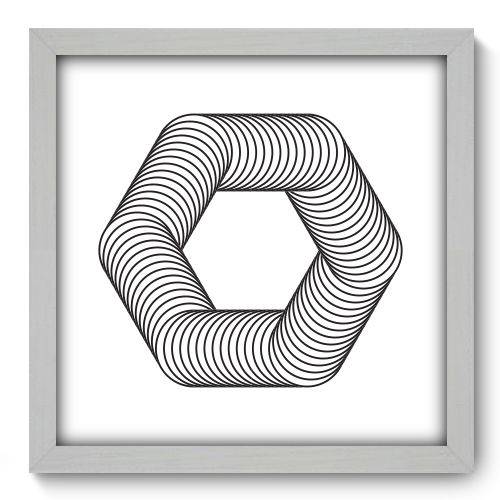 Quadro Decorativo - Geometria - 33cm X 33cm - 083qnabb