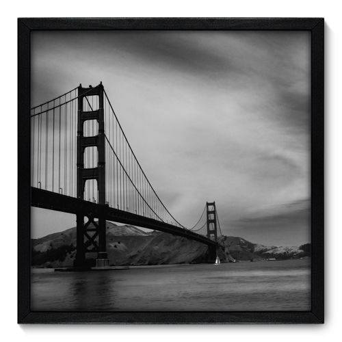 Quadro Decorativo - Golden Gate - 50cm X 50cm - 008qnmcp