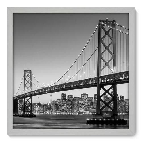 Quadro Decorativo - Golden Gate - 50cm X 50cm - 055qnmcb
