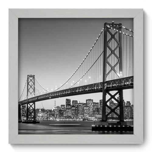 Quadro Decorativo - Golden Gate - 22cm X 22cm - 055qnmab