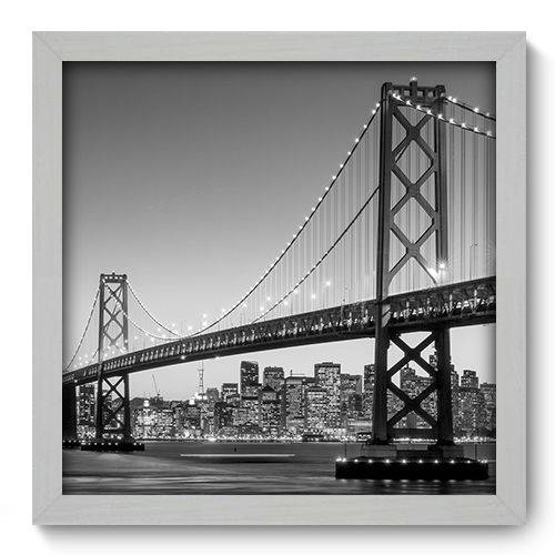 Quadro Decorativo - Golden Gate - 33cm X 33cm - 055qnmbb