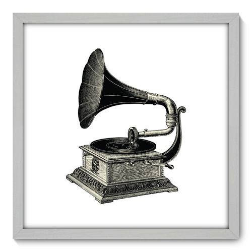 Quadro Decorativo - Gramofone - N3010 - 50cm X 50cm