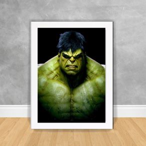 Quadro Decorativo Incrível Hulk 05 Hulk 05 Branca