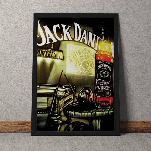 Quadro Decorativo Jack Daniels Vintage