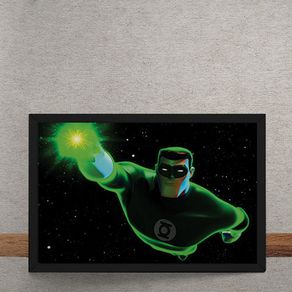 Quadro Decorativo Lanterna Verde Animated Series DC Comics 25x35