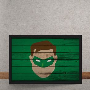 Quadro Decorativo Lanterna Verde Mural Minimalista DC Comics 25x35