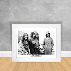 Quadro Decorativo Led Zeppelin Quadro Personalidade 159 Branca