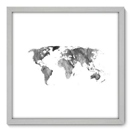 Quadro Decorativo - Mapa Mundi - N3099 - 50cm X 50cm