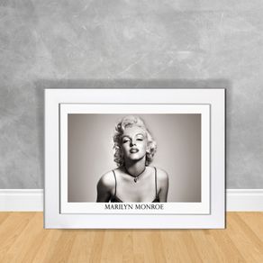 Quadro Decorativo Marilyn Monroe 04 Quadro Personalidade 100 Branca