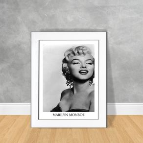 Quadro Decorativo Marilyn Monroe 05 Quadro Personalidade 101 Branca