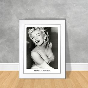 Quadro Decorativo Marilyn Monroe 06 Quadro Personalidade 230 Branca