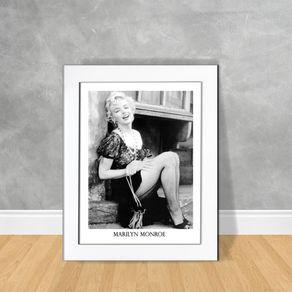 Quadro Decorativo Marilyn Monroe 07 Quadro Personalidade 231 Branca