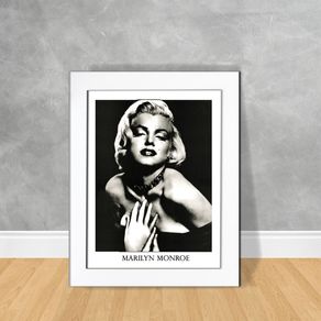 Quadro Decorativo Marilyn Monroe 07 Quadro Personalidade 232 Branca