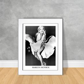 Quadro Decorativo Marilyn Monroe 08 Quadro Personalidade 233 Branca