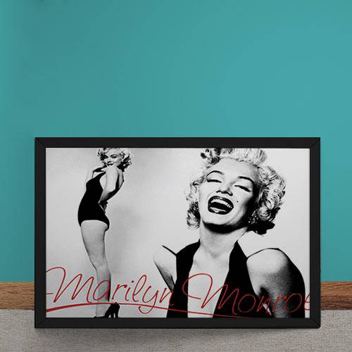 Quadro Decorativo Marilyn Monroe Autografo