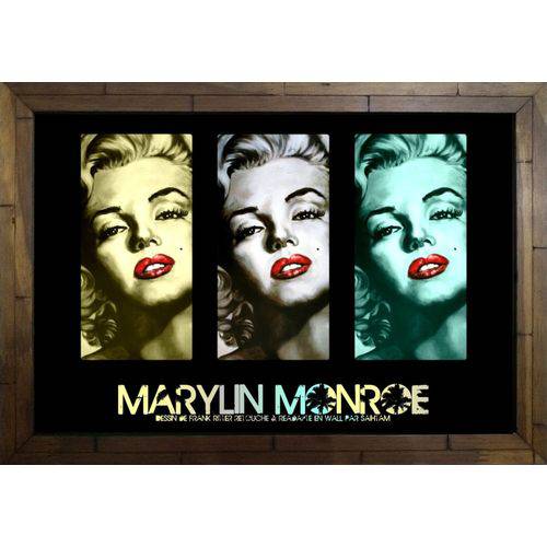 Quadro Decorativo Marilyn Monroe Mdf 50 X 35 M063