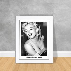 Quadro Decorativo Marilyn Monroe Quadro Personalidade 20 Branca