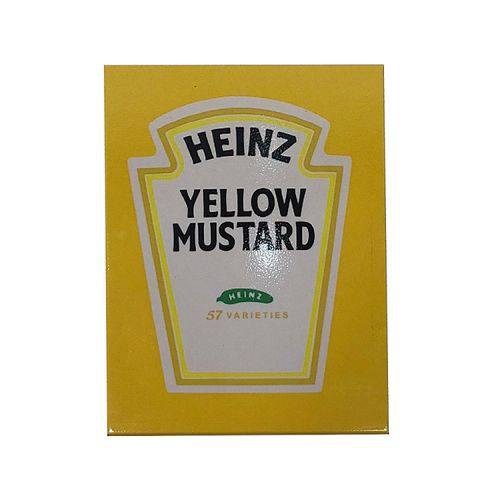 Quadro Decorativo Metal Heinz Yellow Mostarda Cor Amarelo