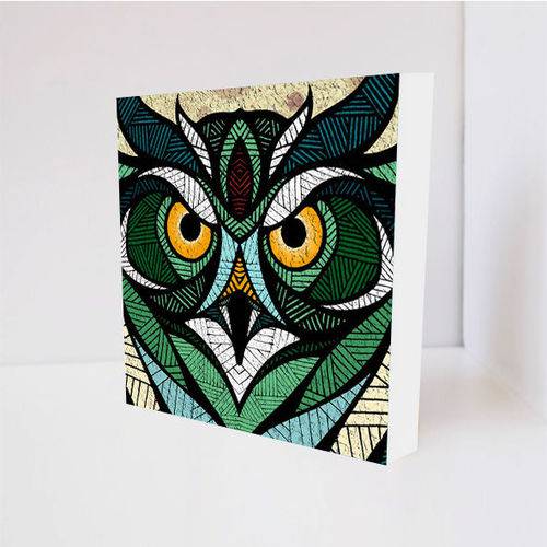 Quadro Decorativo - Owl Art - Tag 16x16