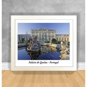 Quadro Decorativo Palácio Queluz - Portugal Portugal 29 Branca