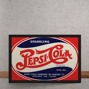 Quadro Decorativo Pepsi Cola Canada Vintage 25x35