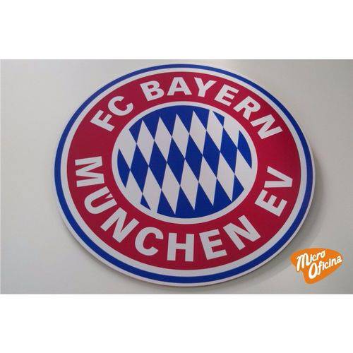 Quadro Decorativo Placa Bayern Munchen Mdf 3mm Times Futebol