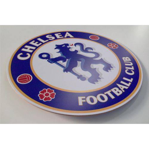 Quadro Decorativo Placa Chelsea Fc Mdf 3mm Times Futebol