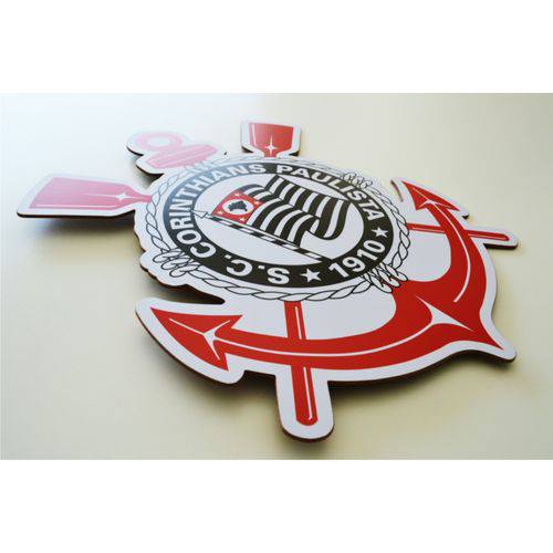 Quadro Decorativo Placa Corinthians Mdf 3mm Times Futebol