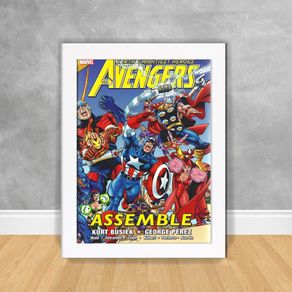 Quadro Decorativo Quadrinho Avengers - os Vingadores 03 os Vingadores 48 Branca