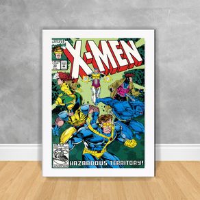 Quadro Decorativo Quadrinho X-Men X-Men 02 Branca