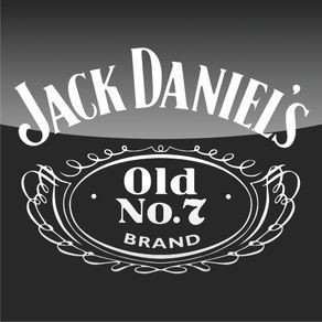 Quadro Decorativo Retrô Preto e Branco Hall Jack Daniels QD11156